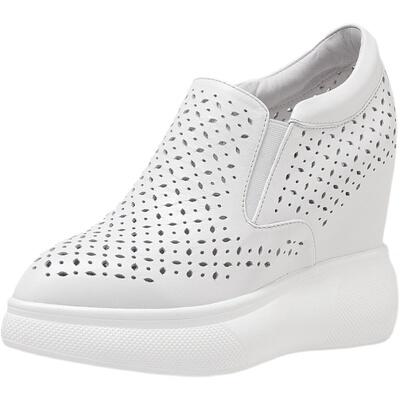 透气镂空内增高孟行单鞋休闲女鞋