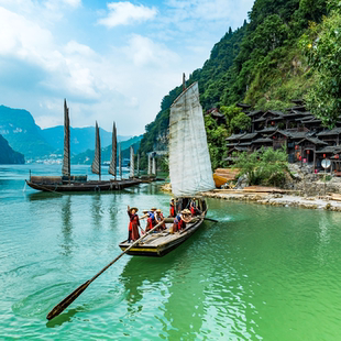 可选 车进人家一日游 湖北旅游宜昌三峡人家纯玩一日游 船进人家