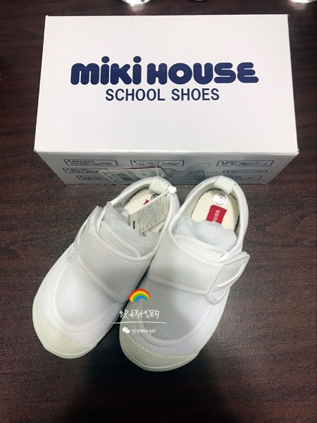 限時七折2017新品mikihouse小白鞋運動鞋14-9404-781/14-9405-784