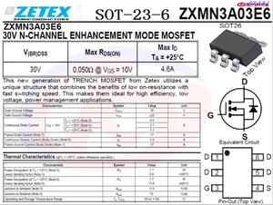ZXMN3A03E6   SOT-23-6
