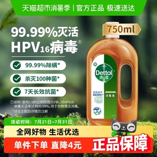 滅活hpv16 Dettol 滴露松木消毒液 皮膚衣物家居殺菌除螨殺毒