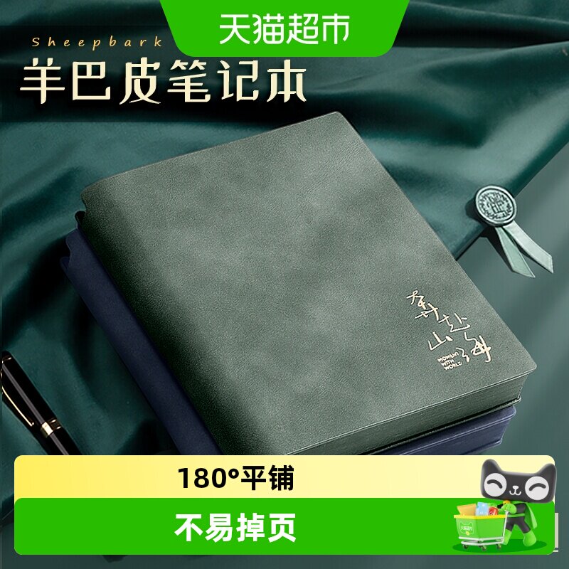 快力文A5复古软皮本携笔便捷图片