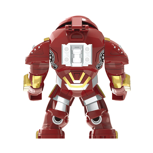 积木人仔复仇者联盟钢铁侠反浩克mark机甲战争机器