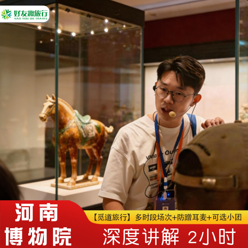 【不含门票】郑州河南博物院人工讲解半日游 2小时讲解含耳麦小团