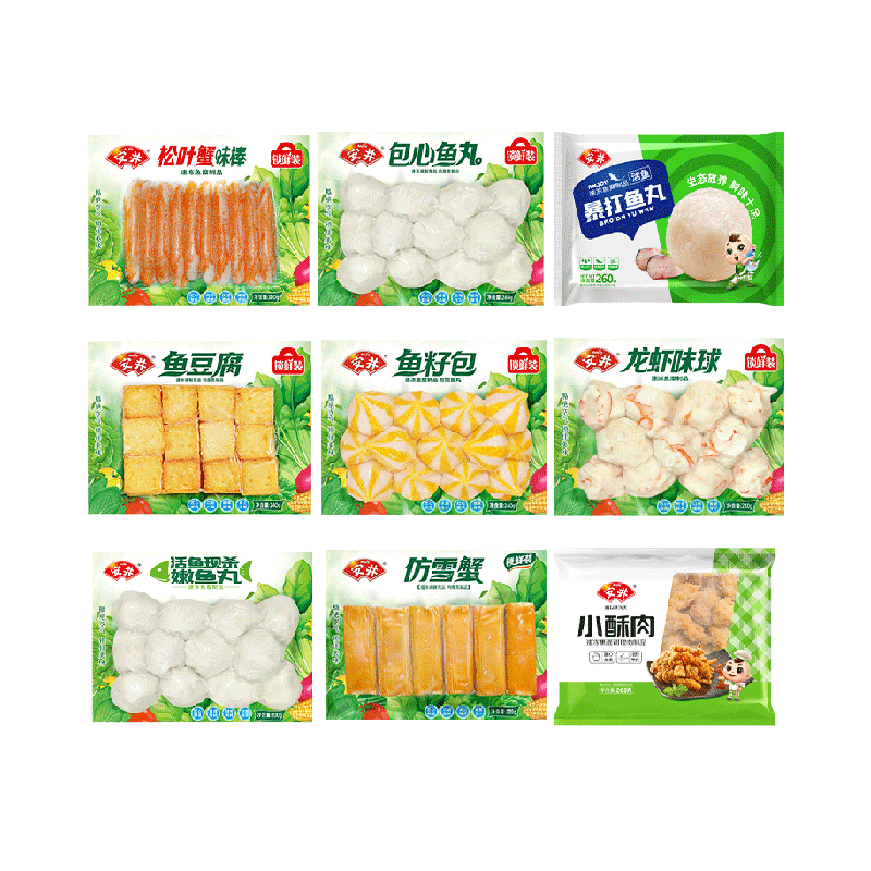 安井速冻火锅食材关东煮麻辣烫鱼豆腐鱼丸子烧烤