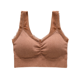 美背内衣女小胸聚拢收副乳防下垂无钢圈无痕运动少女秋冬加厚文胸