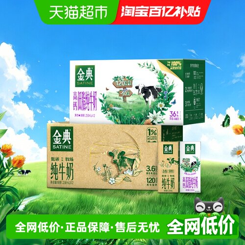 伊利金典纯牛奶12盒装