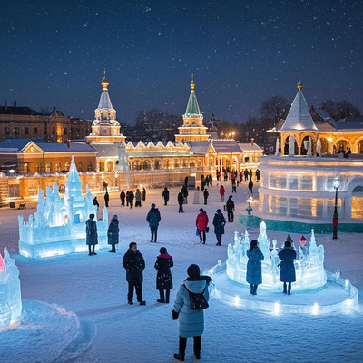 黑龙江哈尔滨雪乡冰雪大世界门票亚朵全季麗枫桔子智选如家汉庭酒店汉庭易达套餐
