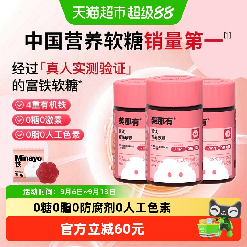 MiNaYo女性富铁软糖好气色图片
