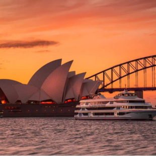 可趣游 悉尼海港Captain Cook午餐/日落晚餐Clearview玻璃船