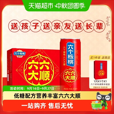 六个核桃六六大顺240ml*16罐*1组