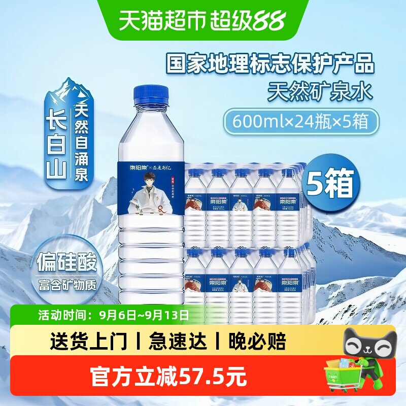 泉阳泉天然矿泉水600ml*24瓶*5箱图片