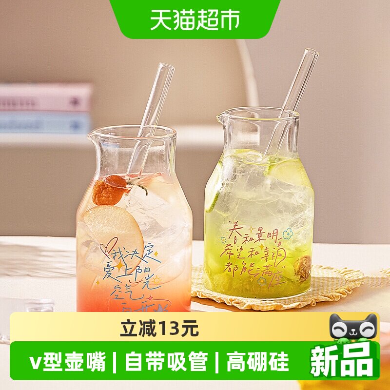 摩登主妇高硼硅玻璃杯清新日常图片