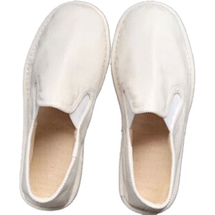 春秋单鞋纯手工千层底透气软底汉服中国风农家老式灯芯绒布鞋女男