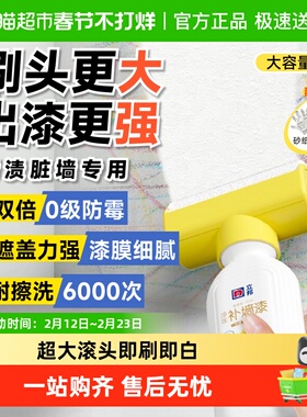包邮立邦补墙膏漆白色墙壁修复乳胶漆涂料自刷墙面去污神器滚筒漆