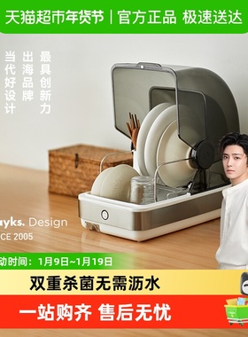 olayks22L消毒小型台式紫外线碗筷奶瓶高温烘干