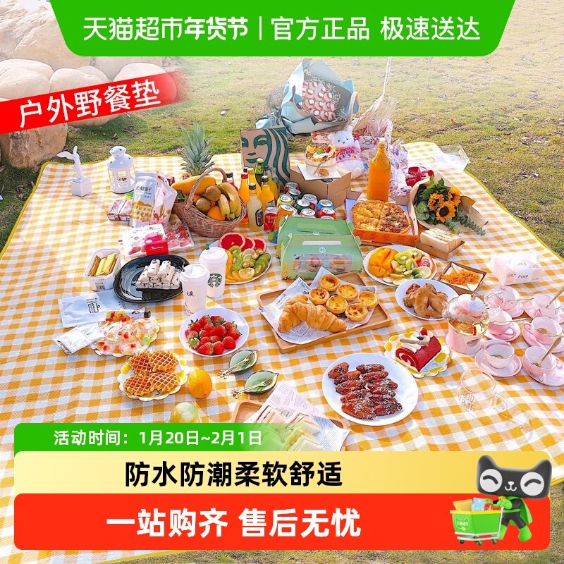 包邮野餐垫加厚防水防潮可手提便携秋游野炊郊游垫子露营地垫,居家布艺,桌布,淘宝优惠券,粉丝福利购,淘宝优惠卷