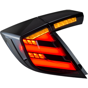 适用于十代两厢思域尾灯总成改装日版RS流光LED转向倒车尾灯总成