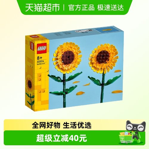 乐高儿童拼搭积木玩具向日葵