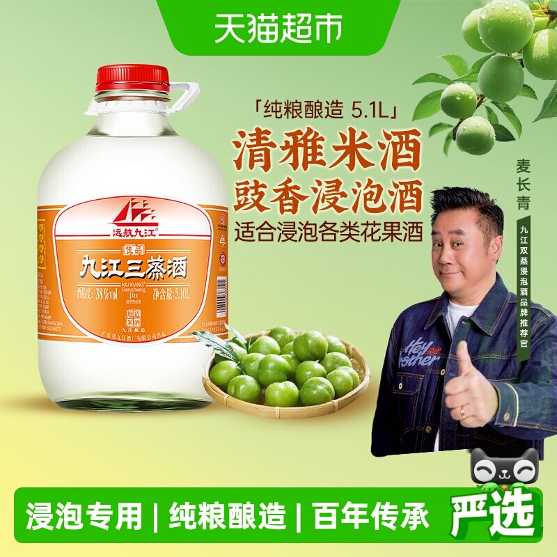 广东九江双蒸白酒粮食酒38度豉香型自酿青梅果酒酒水
