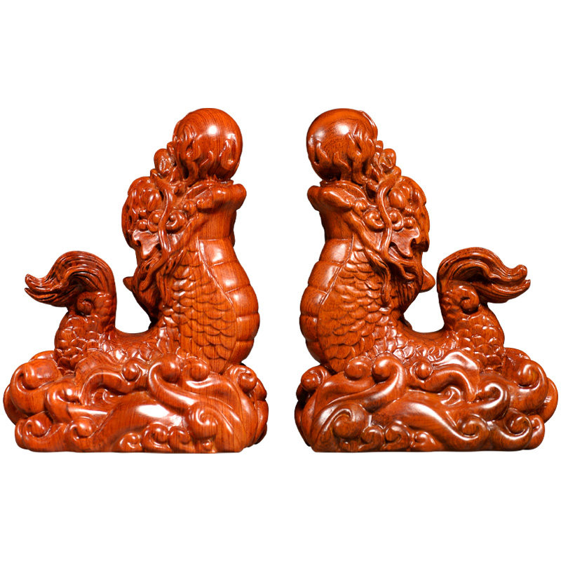 刺史花梨木雕刻客厅风水工艺品