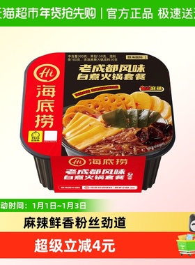 海底捞自热火锅老成都风味300g自煮火锅方便出游懒人即食小火锅