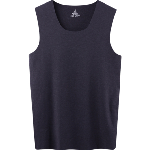 稻草人保暖背心男秋冬无痕加绒加厚内穿圆领德绒发热打底内衣上衣