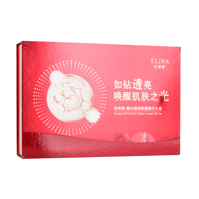 依琳娜晶钻透感限量耀目礼盒洗，水，乳，原液，霜，眼霜伊琳娜