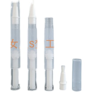 抖音3ML防漏毛刷真空旋转笔一次性洁白美牙粉底液分装笔小样空瓶