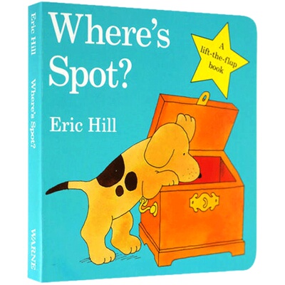 spot小波系列英文原版 Where's Spot小玻在哪里 低幼幼儿启蒙 儿童纸板翻翻书 躲猫猫亲子互动早教游戏书 中商进口 又日新