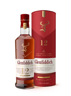 格兰菲迪12年天使雪莉单一麦芽苏格兰威士忌700ml洋酒