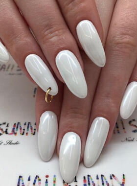 包邮独特ins穿孔纯色假指甲甲片定制欧美风指甲的指甲彩妆指甲