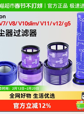适用于戴森吸尘器配件滤网V6V7V8V10slimV11v12前置后置过滤芯