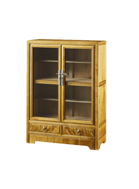 金丝楠木带玻璃茶水柜实木收纳柜