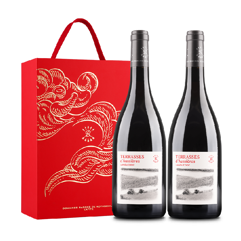 Lafite/拉菲红葡萄酒奥希耶特爱750ml*2支礼盒装 节日送礼红酒