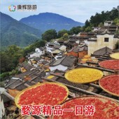江西婺源篁岭五龙源江岭江湾李坑望仙谷精品一日游纯玩可选6人小