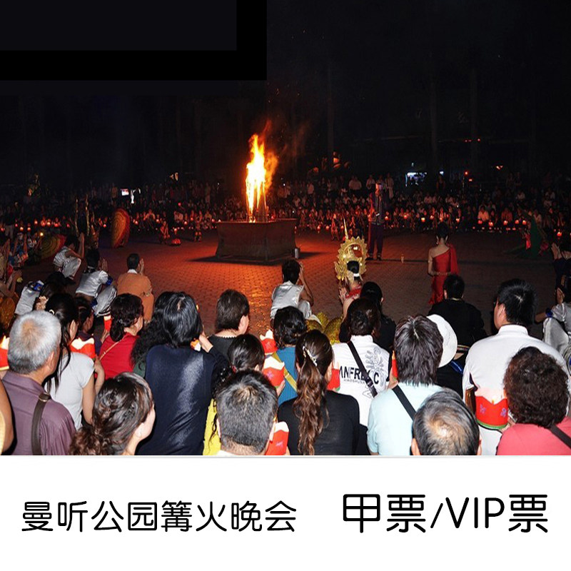 西双版纳曼听公园篝火晚会含餐  吃喝玩乐狂欢夜
