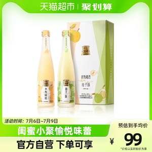 十七光年微醺果味酒青梅+柚子味330ml*2瓶聚会送礼盒