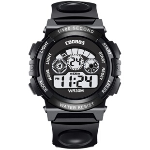 儿童手表正品防水运动电子表男孩女孩中小学生夜光户外多功能手表