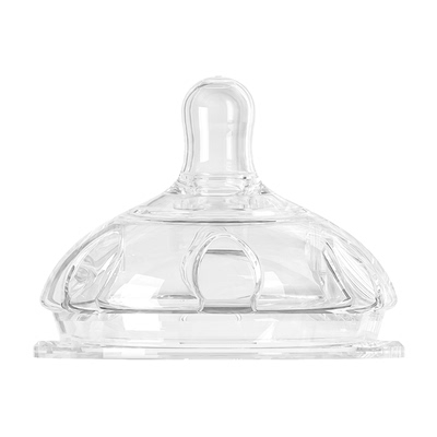 宝德奶嘴超宽口原装软十字孔硅胶