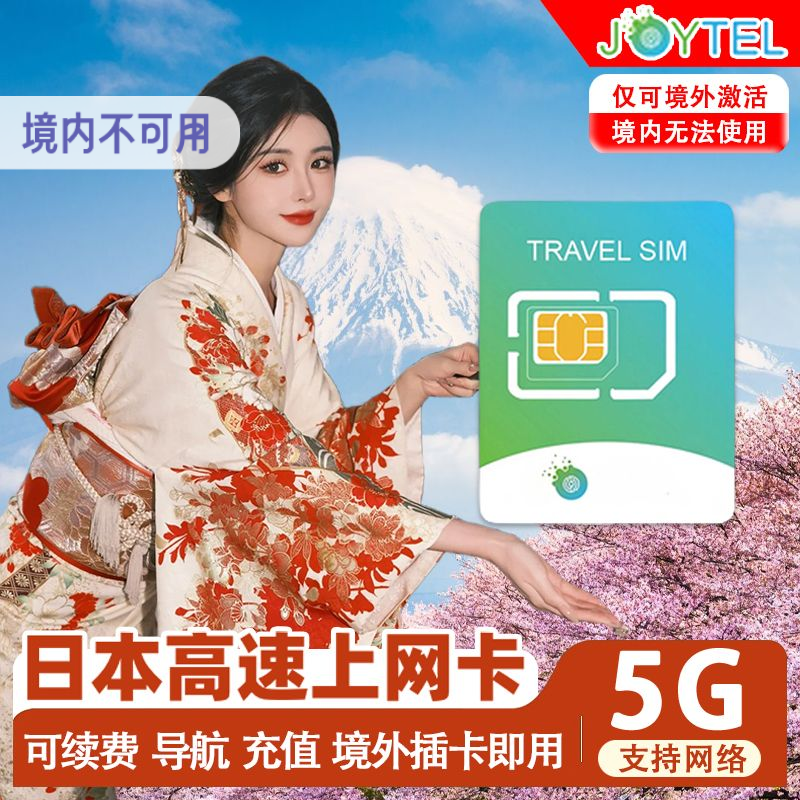 日本电话卡5G/4G手机docomo高速流量卡上网卡东京大阪旅游sim卡 - 实物图