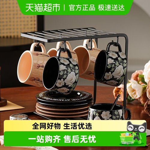 美康之家高级感轻奢咖啡杯碟套装