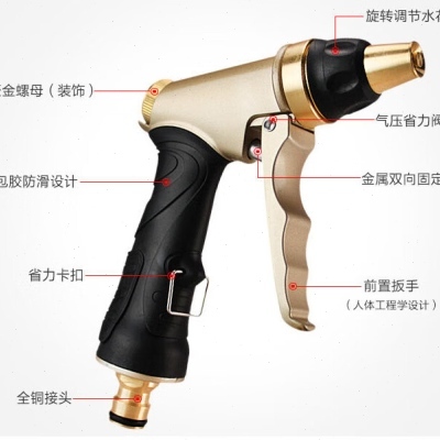 弘晨洗车水抢家用高压水枪头冲车喷水管软管浇花汽车刷车工具套装