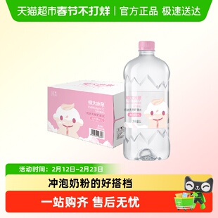 恒大冰泉婴儿水天然矿泉水宝宝水1L*12瓶婴儿冲奶专用水