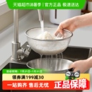 包邮 优勤304不锈钢盆洗菜盆果篮家用厨房沥水篮洗水果双层淘米篮