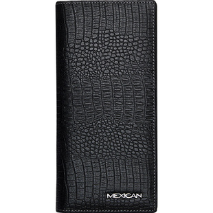 稻草人长款钱包男2025新款真皮头层牛皮潮牌时尚大气钱夹皮夹男士