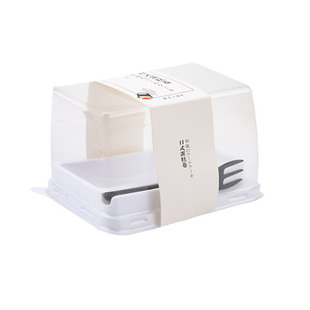 梦龙卷包装盒虎皮红蛋糕子网卷贴纸手提日式白兔卷包装透明性50套