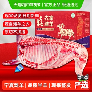 半只羊礼盒正宗宁夏滩羊肉新鲜现杀盐池羔羊排羊后腿整只年货送礼