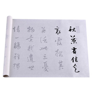 陶渊明诗董其昌行书法字帖毛笔练习长卷多遍临摹描红熟宣快速入门
