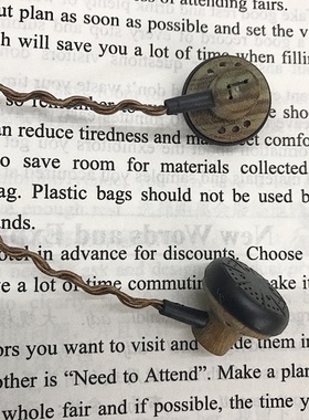 绿檀木HIFI耳机 复古 平头耳塞 人声专场/beatbox耳机/bbox设备